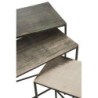 Set 3 kovových stolků Rectangular - 53*66*29 cm