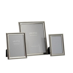 Stříbrný fotorámeček Lifestyle L - 23*1*28 cm