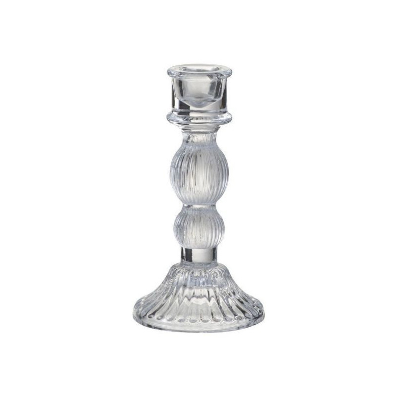 Skleněný transparentní svícen Candelero - ∅ 8*15 cm