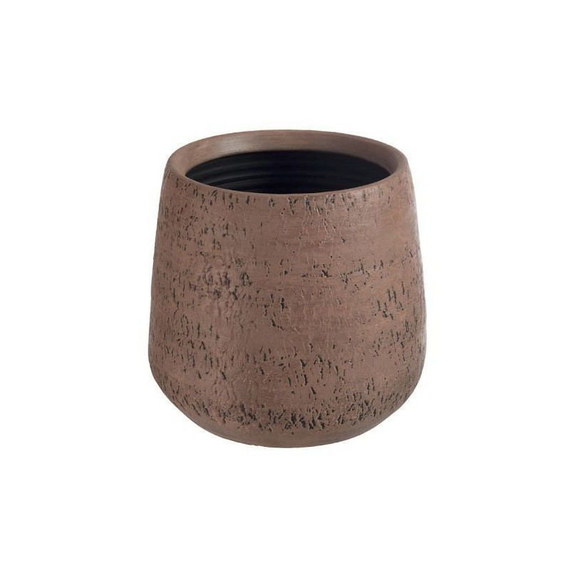 Terakotový hnědý květináč Bark - Ø 28*26 cm