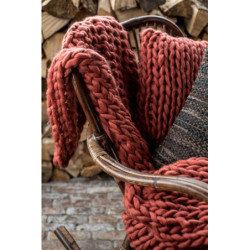 Pletený vínový polštář Tricot - 40*40 cm