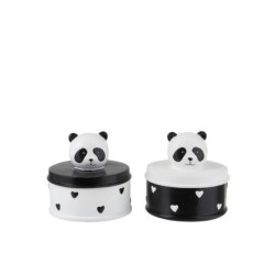 2x box Panda - Ø10*11 cm
