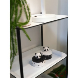 2x box Panda - Ø10*11 cm