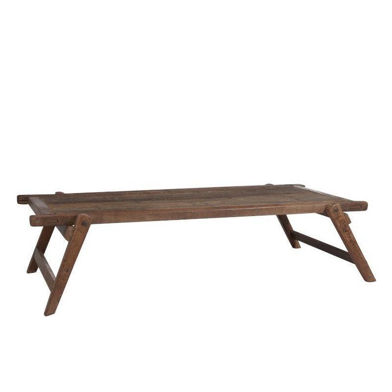 Konferenční stolek Army z recyklovaného dřeva - 175*85*42 cm
