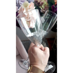 Sklenička na šampaňské Silver - Ø 7*26 cm