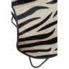 Bílo-černé kožené salónní křeslo Zebra - 75*87*86 cm