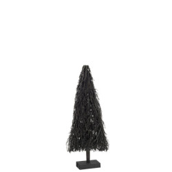 Černý vánoční stromek z proutí S - 40*12*90 cm