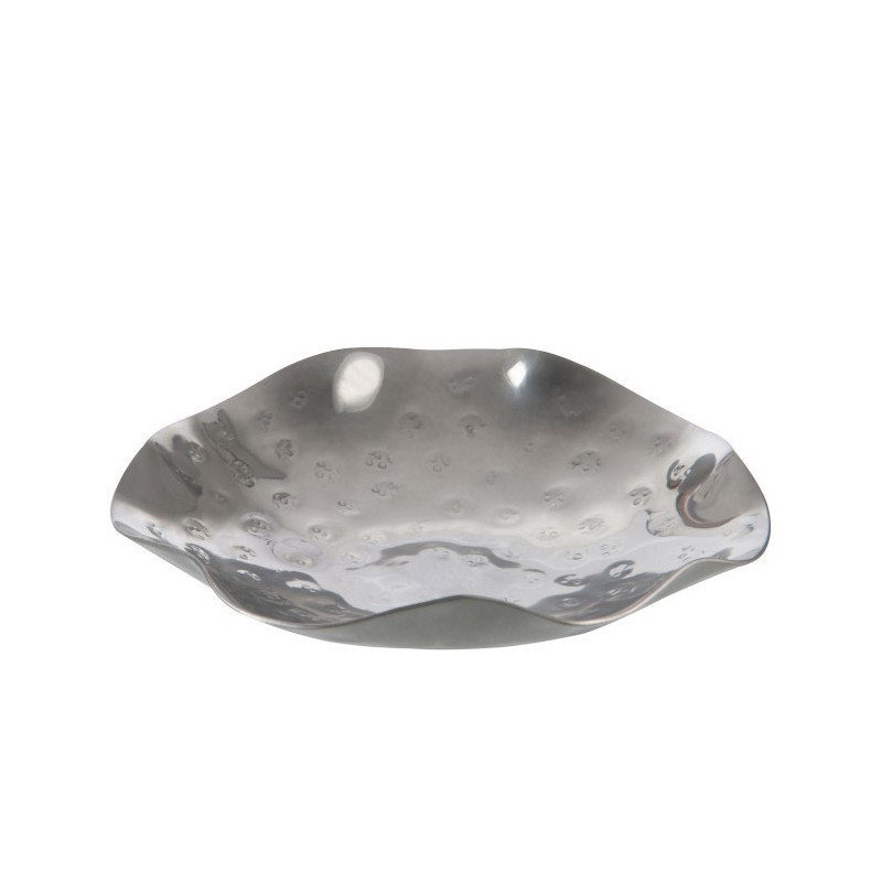 Stříbrný svícen na čajové svíčky Irregular - Ø 15*3 cm