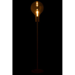 Zlatá skleněná stojací lampa ve tvaru žárovky Baloon - Ø 30*160cm