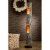 Stojací dřevěná lampa Paulownia Black 2 - Ø 21*133 cm