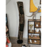 Stojací dřevěná lampa Paulownia Black 2 - Ø 21*133 cm