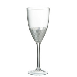 Sklenička na červené víno Silver - Ø 8*23,5 cm