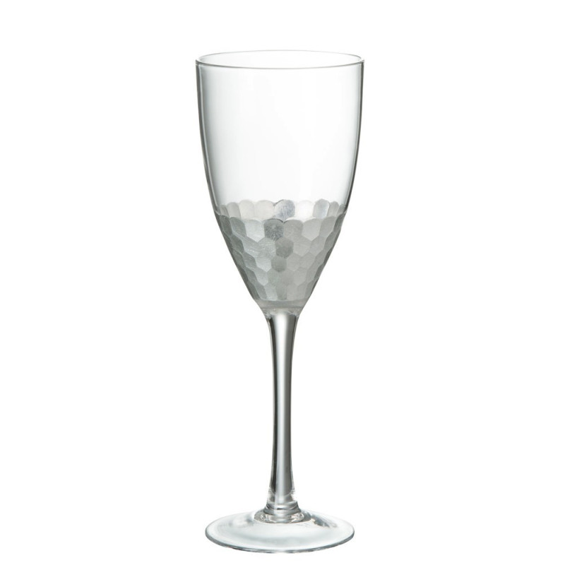 Sklenička na červené víno Silver - Ø 8*23,5 cm