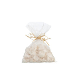 Pytlík mušlí 300gr bílá/krémová - 10*10*10 cm