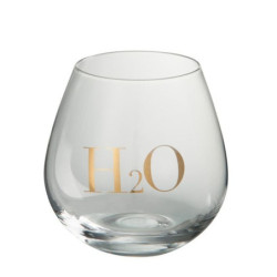Sklenička na vodu H2O Gold - Ø 10*11 cm