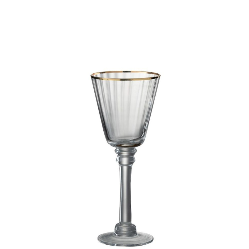 Sklenička na bílé víno Rim Gold - Ø 8,5*22 cm