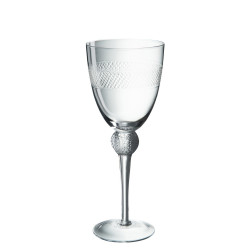Sklenička na víno s proužkem Flute - ∅ 8,5*22,5 cm