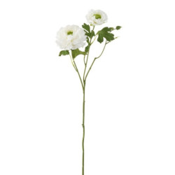 Bílá kytička Pryskyřník - 56cm