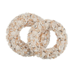 Věnec z mušlí Deco L - Ø 22*4cm