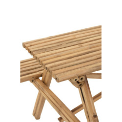 Venkovní  bambusový set lavice a stůl Bambo - 204*20*74 cm