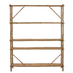 Bambusový regál s 5-ti policemi Bambo - 160*40*195 cm