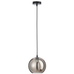 Závěsné skleněné světlo BALL SILVER - Ø 20*205 cm