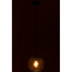 Závěsné skleněné světlo BALL SILVER - Ø 20*205 cm