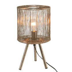 Kovová bronzová stolní lampa Antiek - Ø 25*45cm