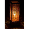 Přírodní bambusová stolní lampa Rectan - 23*23*65cm