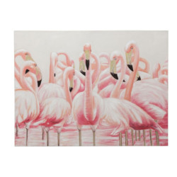 Obraz s plameňáky Flamingos - 120*3,5*90cm