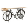 Černý konzolový stolek retro kolo Bicycle - 190*36*84cm