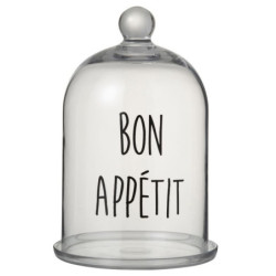 Skleněný podnos s poklopem Bon Apetit - Ø19 * 31cm