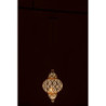 Bílé kovové závěsné světlo/lustr Oriental drop - Ø 31*133 cm