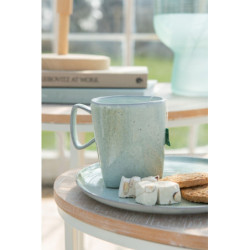 Zelený porcelánový hrneček Dot mint - ∅ 9*10 cm