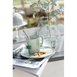 Zelený porcelánový hrneček Dot mint - ∅ 9*10 cm