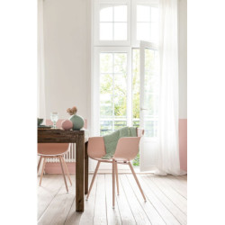 Světle růžová keramická kulatá váza Matt Pink S - 12*12*11,5 cm
