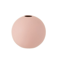 Růžová keramická váza Ball - Ø 25*23,5 cm