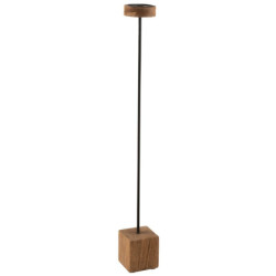 Dřevěný hnědý svícen  Mango XXL  - Ø 10*90 cm