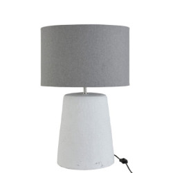 Stolní lampa v šedo-bílé kombinaci Abelle L - Ø 42*64 cm