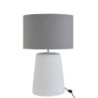 Stolní lampa v šedo-bílé kombinaci Abelle L - Ø 42*64 cm