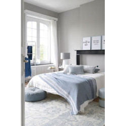 Stolní lampa v šedo-bílé kombinaci Abelle L - Ø 42*64 cm