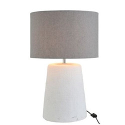 Stolní lampa v šedo-bílé kombinaci Abelle L - Ø 42*64 cm