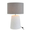 Stolní lampa v šedo-bílé kombinaci Abelle L - Ø 42*64 cm