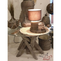 Stolní lampa s pletenou základnou Odile S - Ø 28*46 cm