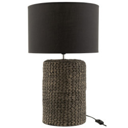 Stolní lampa s textilním stínidlem Odile L – Ø 42*68 cm
