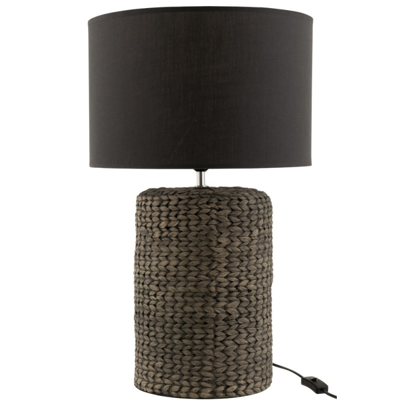Stolní lampa s textilním stínidlem Odile L – Ø 42*68 cm