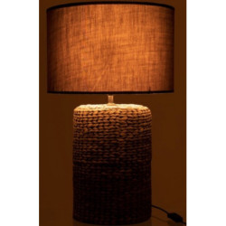 Stolní lampa s textilním stínidlem Odile L – Ø 42*68 cm