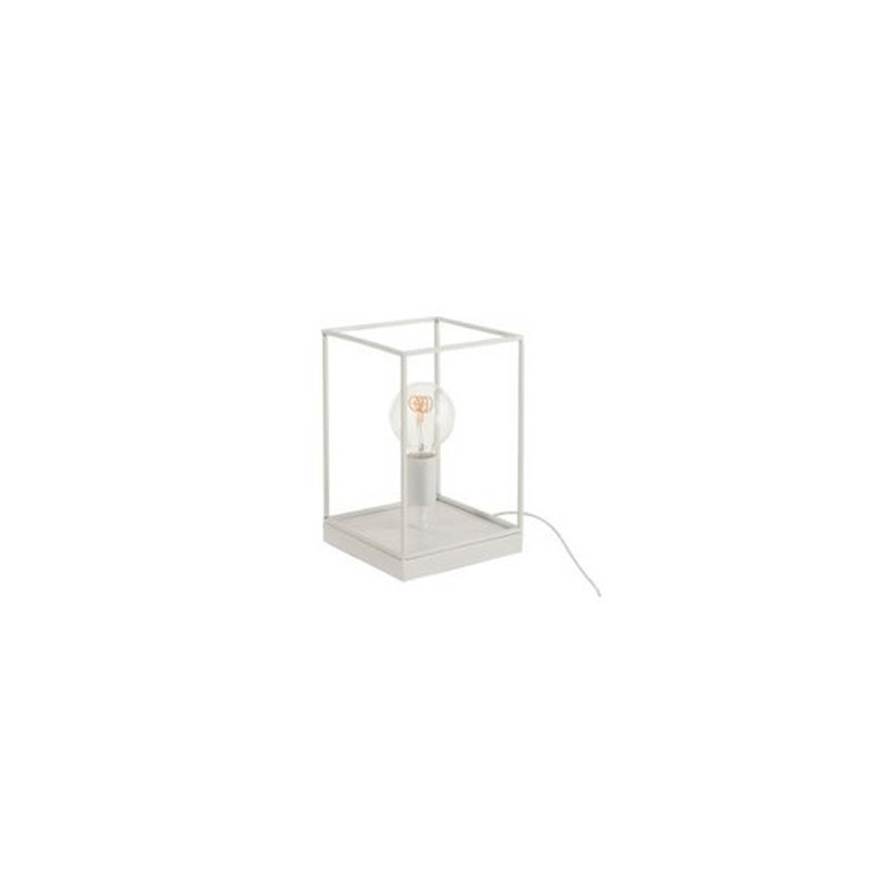 Stolní lampa z bílého kovového rámu Tilde S - Ø 20,5*30,5 cm