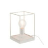 Stolní lampa z bílého kovového rámu Tilde S - Ø 20,5*30,5 cm