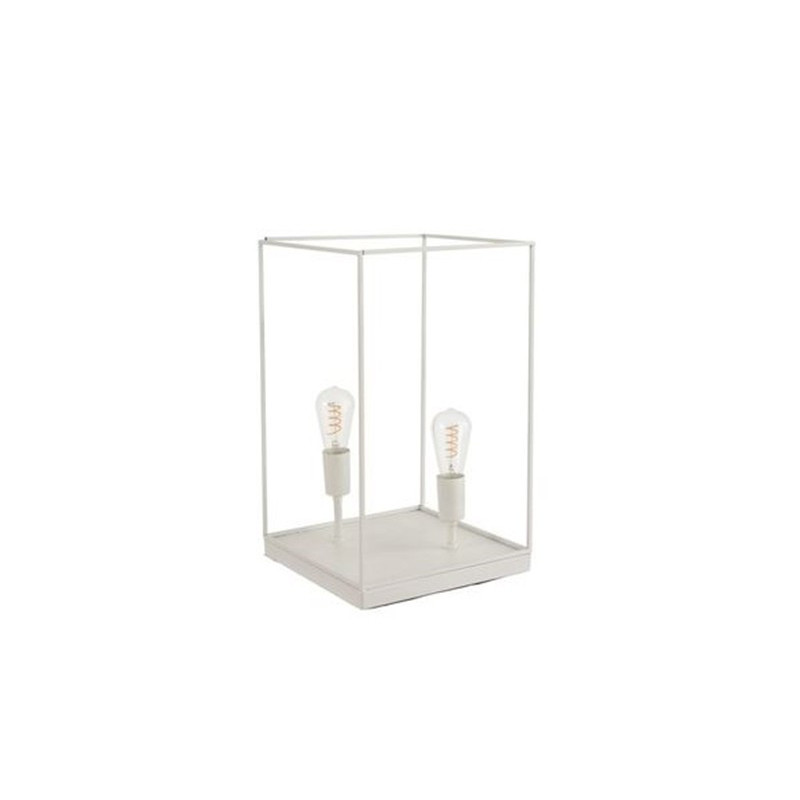 Lampa z bílého kovového rámu Tilde L - Ø 30,5*51 cm